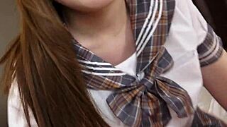 Natsu Ogura 공부 스킵 뜨거운 야동 침실 액션