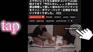 After live stream ends Japanese college girl masturbates touching pussy feels good
