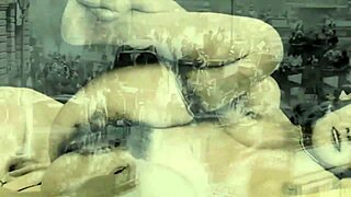 Baise vintage en nature avec chatte poilue